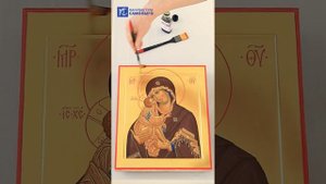 Покрытие иконы Богородицы "Лаком для икон"