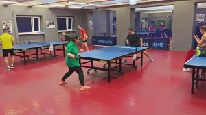 однажды Грязнов Г. - Нельсон Д. после Парного РАНДОМ турнира по настольному теннису 31.07