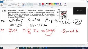 Разбор задания 24  Изменение состояния постоянной массы одноатомного идеального газа
