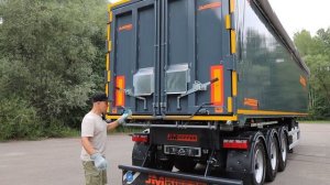 Алюминиевый JM Kipper MEGA 3 | Кузов 55 м3 | Трехосный самосвальный полуприцеп