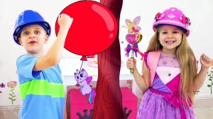 Диана и Рома Спасают Котенка Мультфильм