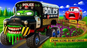 ⭐🔥ГОНКИ ТАЧЕК ПОЛИЦЕЙСКАЯ МАШИНА ПРОТИВ МОЛНИИ⭐🔥 МУЛЬТИКИ ДЛЯ ДЕТЕЙ