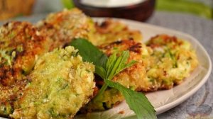 Котлеты из кабачков с фетой и мятой. КОЛОКИТОКЕФТЕДЕС