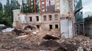 Разрушилась стена дома Душниных в Уфе