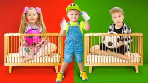 Диана и Рома - Игры с Малышом Оливером   Baby Oliver Stories