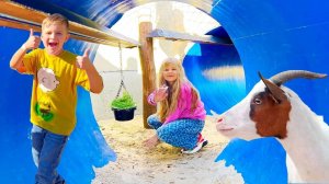 Диана и Рома в парке приключений Hobbledown