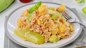 Овощной плов. РИС С КАБАЧКАМИ И ЦВЕТНОЙ КАПУСТОЙ