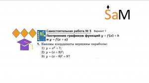 Каковы координаты вершины параболы: y=x^2+7,y=(x+8)^2,y=(x-6)^2+9.Сдвиги растяжение сжатие графиков