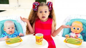 Диана как няня для малыша Оливера