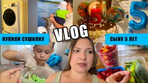 ВЛОГ 153. КУПИЛИ СУШИЛЬНУЮ МАШИНУ. СЫНУ 5 ЛЕТ. ДАЧНЫЕ ЗАБОТЫ И ПЕРВЫЙ УРОЖАЙ. ПОКУПКИ