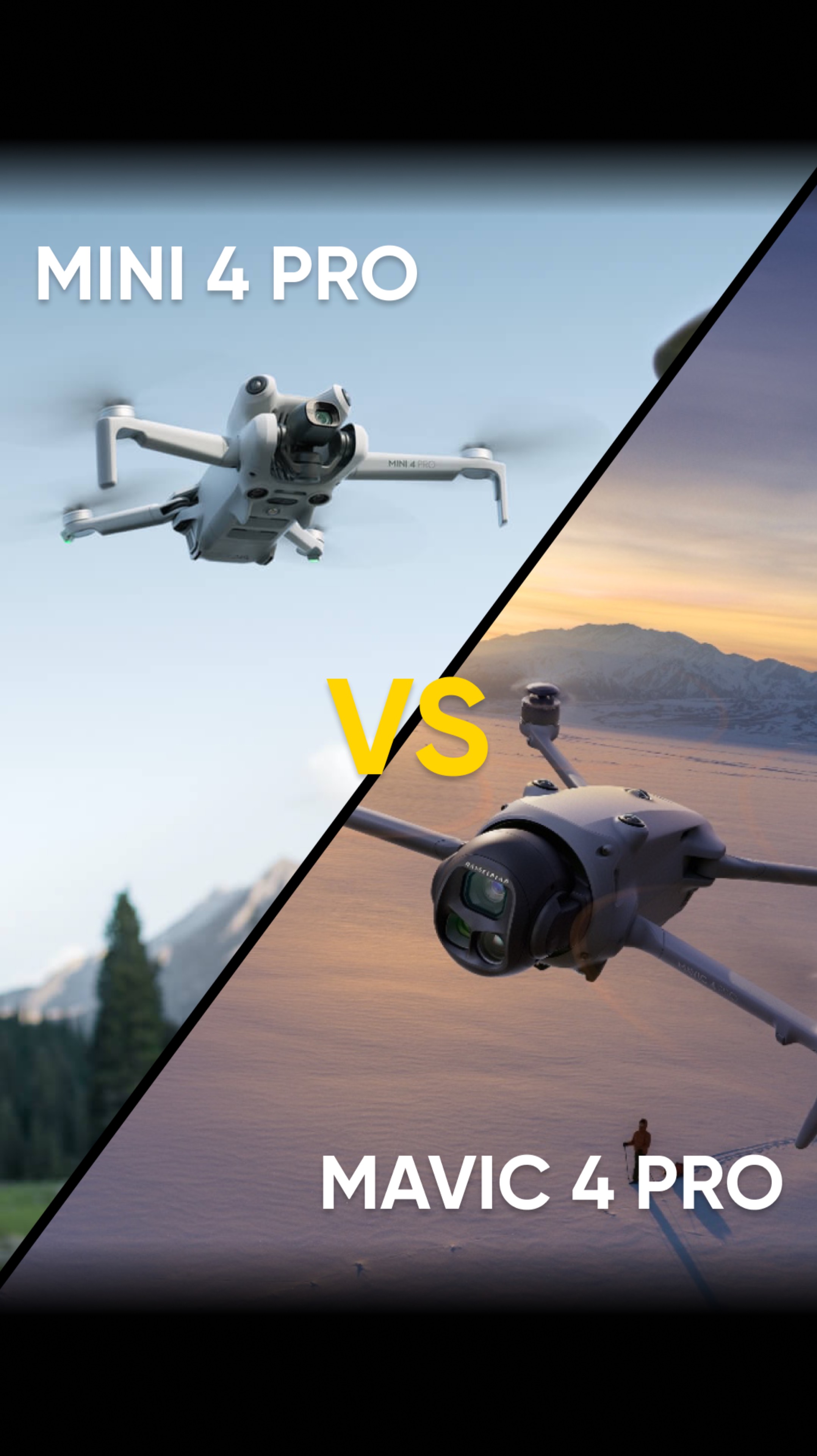 DJI Mavic 4 Pro VS DJI Mini 4 Pro - сравниваем флагман в мире дронов и мини в топовой версии смотреть онлайн
