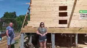 Деревянный дом из бруса Нижегородская область Борский р-он пос.Память