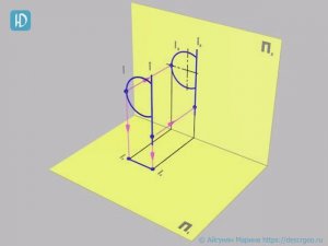 7.11а. Торовая поверхность, заданная определителем (образующая - дуга больше полуокружности)
