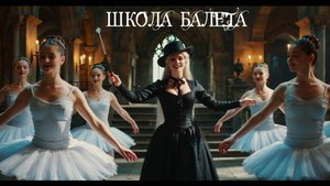"Школа балета" - в стиле фильма о Гарри Поттере с помощью ИИ.