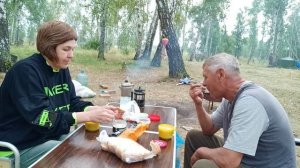Покушали, накупались, полечились и довольные поехали домой 😊