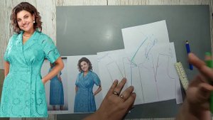 Моделирование. Красивое платье. Выкройка № 1786.