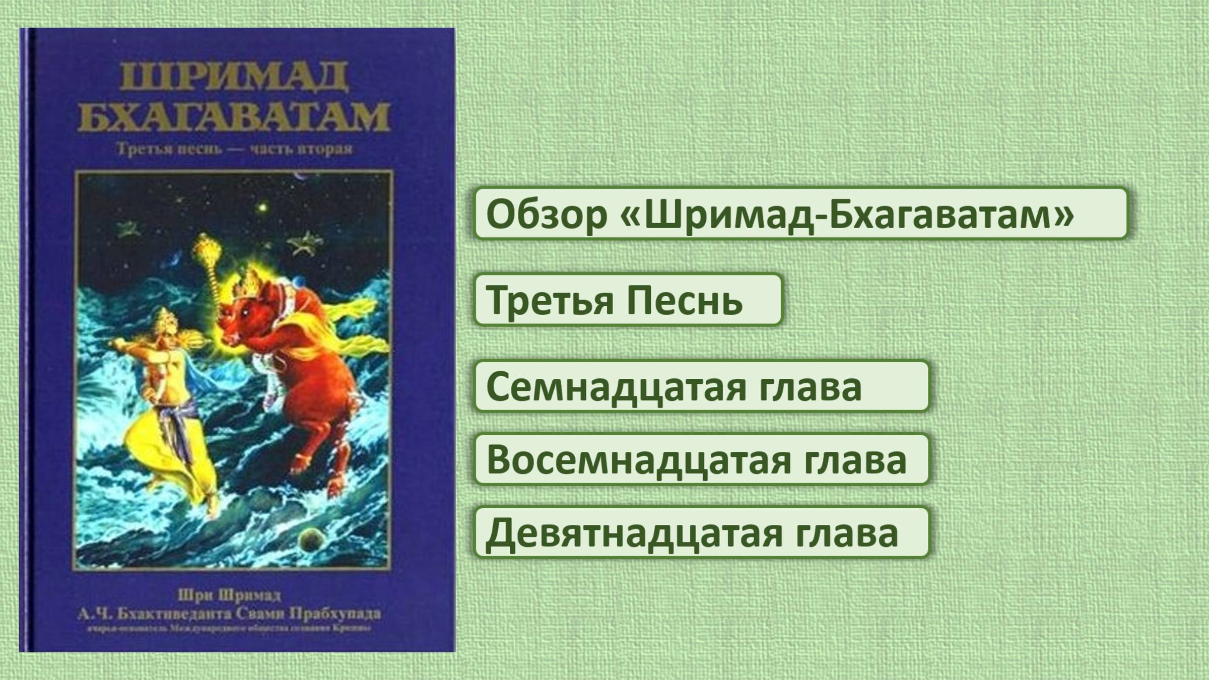 Обзор ШБ 3.17-19