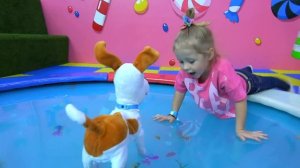 Макс и Настя играют на детской площадке Max and Nastya play on the playground Entertainment for kids