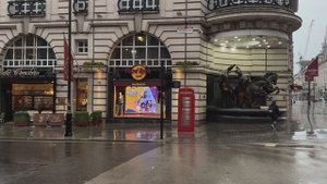 Heavy Rain Hits Central London ☔️ Rainy West End Walk, London Streets in Early Morning | 4K HDR