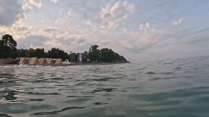 Пляж посёлка Агудзера в Абхазии