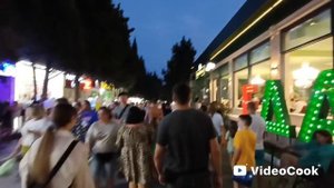 Крым. Судак. Вечерняя Кипарисовая аллея. Парк аттракционов в Судаке. 07.08.25 г.