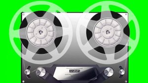 Футаж с хромакеем - катушечный магнитофон ¦ Фон для видеомонтажа