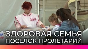 Губернаторский проект «Здоровая семья» охватил жителей поселка Пролетарий и соседних деревень