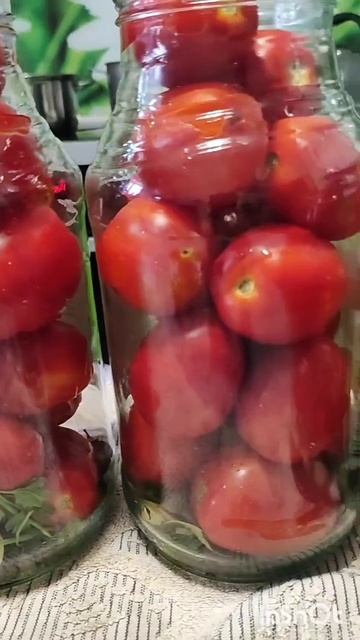 Маринованные помидорчики на зиму по рецепту бабушки