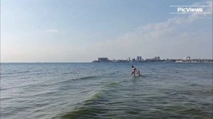 АНАПА пляж ВИТЯЗЕВО сегодня 7 августа 2025. Море и погода в Анапе сейчас. Есть ли мазут на пляжах?
