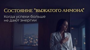 Выжаты как лимон? Это не просто усталость: как скрытые травмы ломают вашу нейрохимию.