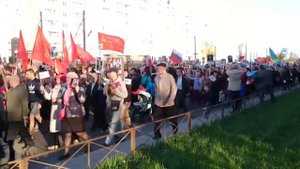 Красное Село. 9 мая. Колонна.