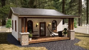 🏡 Тур по Каменной Хижине 6х7 м (42 м²) | Гений Планировки для Дачной Жизни!