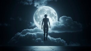 Девушка под луной