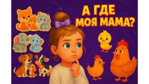 «А где моя мама? 🐥 Развивающая игра с животными для детей и малышей»