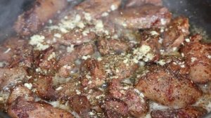 Cалат с печенью и апельсинами