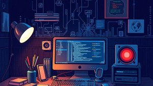 Работа за ноутбуком на дому