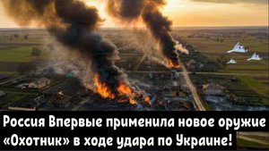 Россия Впервые применила новое оружие «Охотник» в ходе шокирующего удара по Украине!