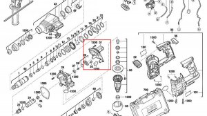 Оригинальная Крышка редуктора 4931435088 для ремонта аккумуляторного перфоратора AEG BBH 18