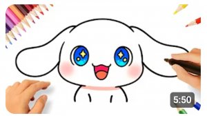 КАК ЛЕГКО НАРИСОВАТЬ ушастого Синаморолл  💓