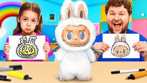 Кто ЛУЧШЕ Нарисует, тот Получит ПРИЗ Лабубу! Арт-челлендж от WOW MIA