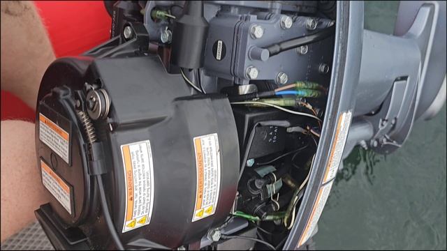 Модернизация лодочного мотора YAMAHA 9.9 в море.