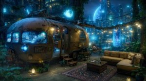 Moonlit Retreat ｜ Gentle Sounds & Cityscape for Sleep & Muse