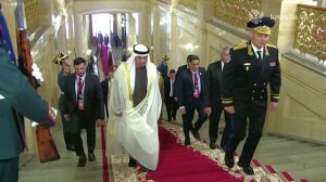 Президент ОАЭ Мухаммед Бен Заид Аль Нахайян прибыл в Кремль для переговоров с Владимиром Путиным