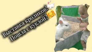 Выставка кроликов!🐇/Пошла с куклой?🤗