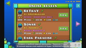 Прохождение Retray в geometry dash