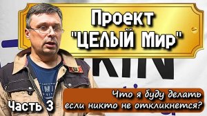 О проекте "ЦЕЛЫЙ Мир". Часть 3. Что я буду делать если никто не откликнется?