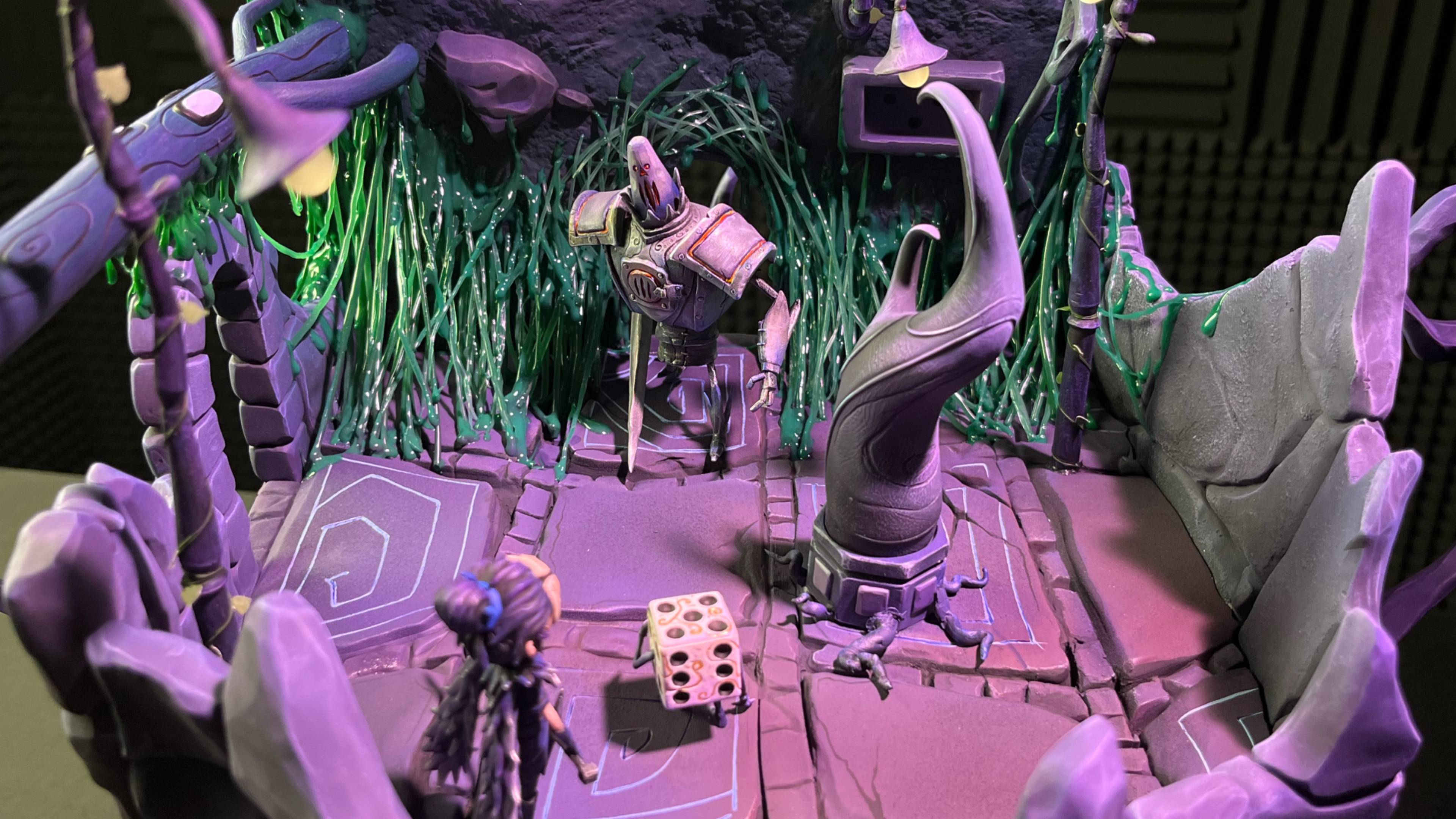 Диорама по мрачной фентезийной игре  УФ-полимеры СПЕКТР