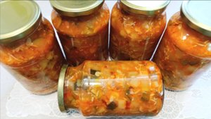Салат из КАБАЧКОВ, консервированный на ЗИМУ! Пошаговый рецепт!