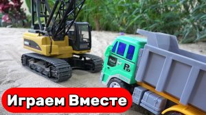 МУЛЬТИКИ ПРО МАШИНКИ И СТРОЙКУ ДЛЯ ДЕТЕЙ 🚚 ИГРУШЕЧНЫЙ ГРУЗОВИК И СПАСАТЕЛИ ДЛЯ ДЕТЕЙ