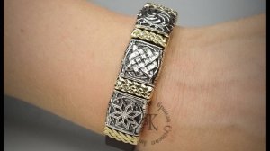 браслет кожаный мужской , женский "Сварог"